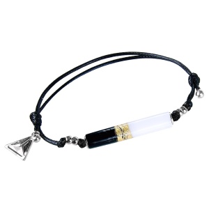 Náramok Art Deco s 24-karátovým zlatom v perle Lampglas