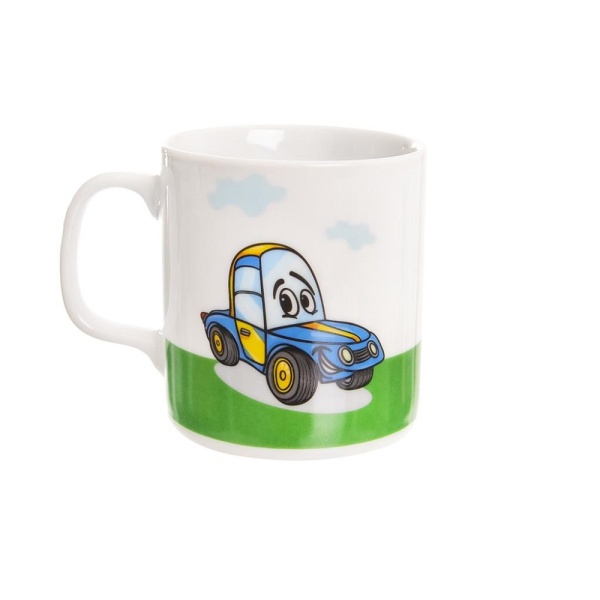 Detský porcelánový hrnček – motív auto