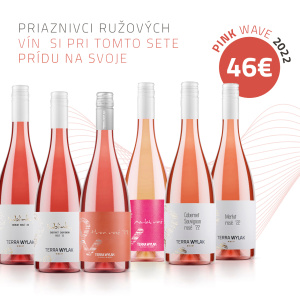 Sada kvalitných ružových vín Pink Wave – 6 fliaš