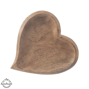 Tácka z mangového dreva - srdce